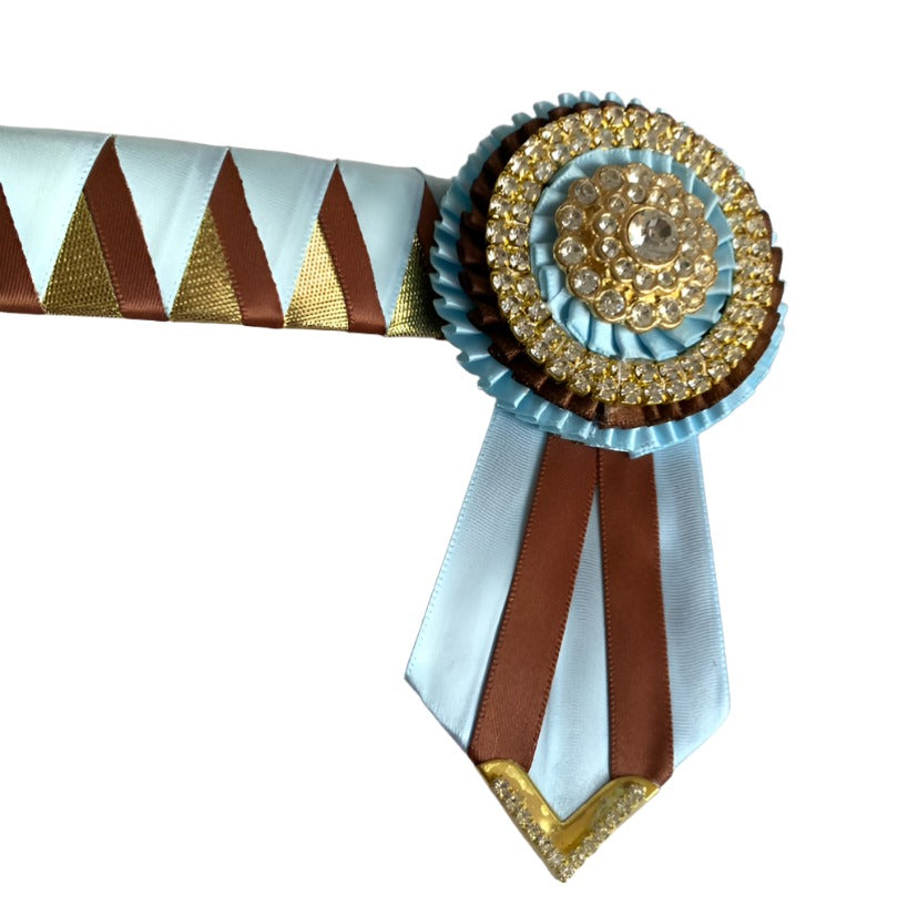 Classic show browband with traditional design for equestrian events