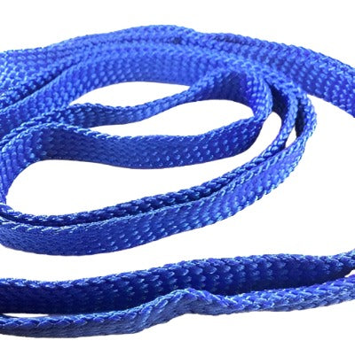 Detailed view of soft and pliable cotton web horse reins, highlighting their smooth texture and durable construction. These reins are woven from premium cotton material, known for its softness and breathability. 