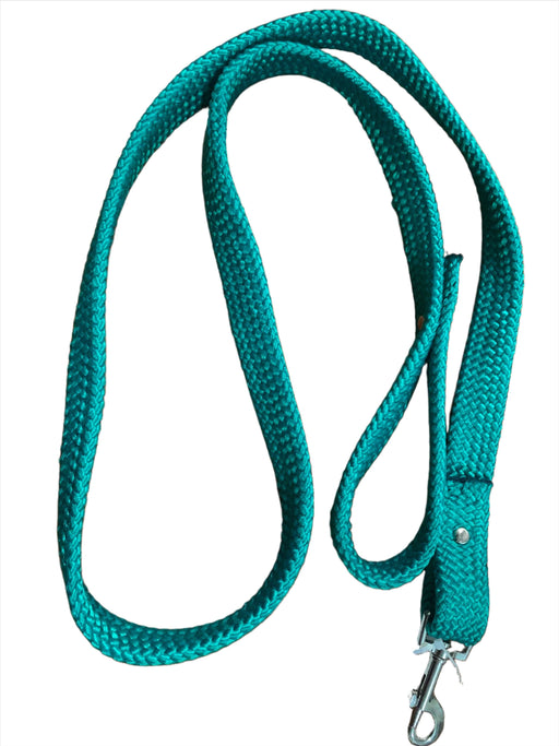 Colorful PVC dog leash in green, perfect for playful pets