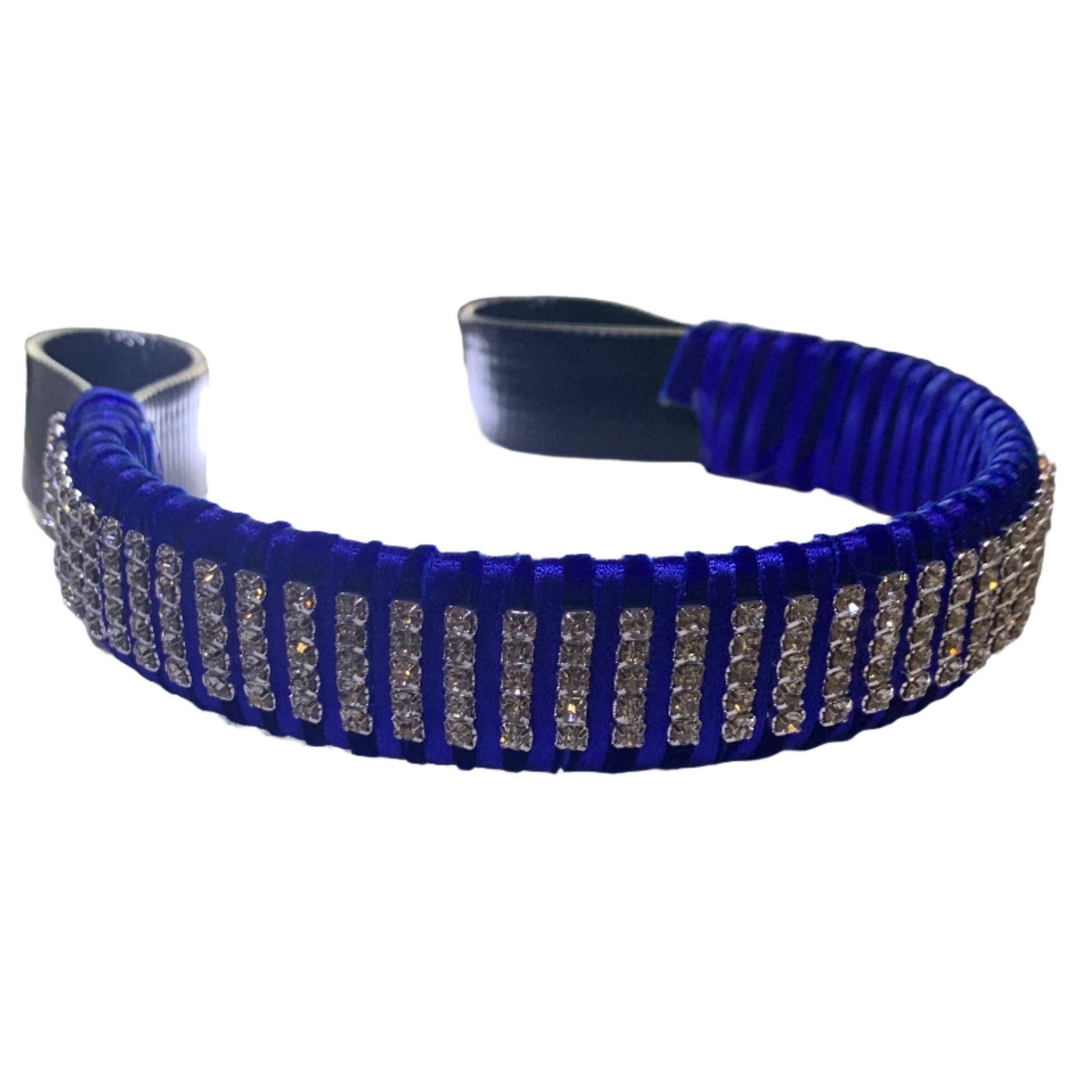 Velvet Browband Designed with Sparkling Crystals, Perfect Equestrian Fashion Statement