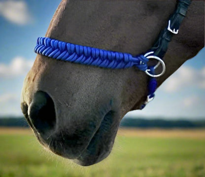 Paracord side pull bridle converter nosebands by L'Equino Essentials, featuring durable materials