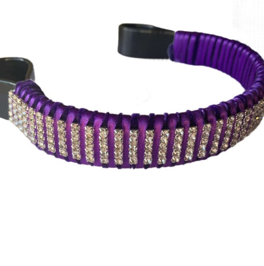 Purple Velvet Crystal Browband from L'Equino Essentials