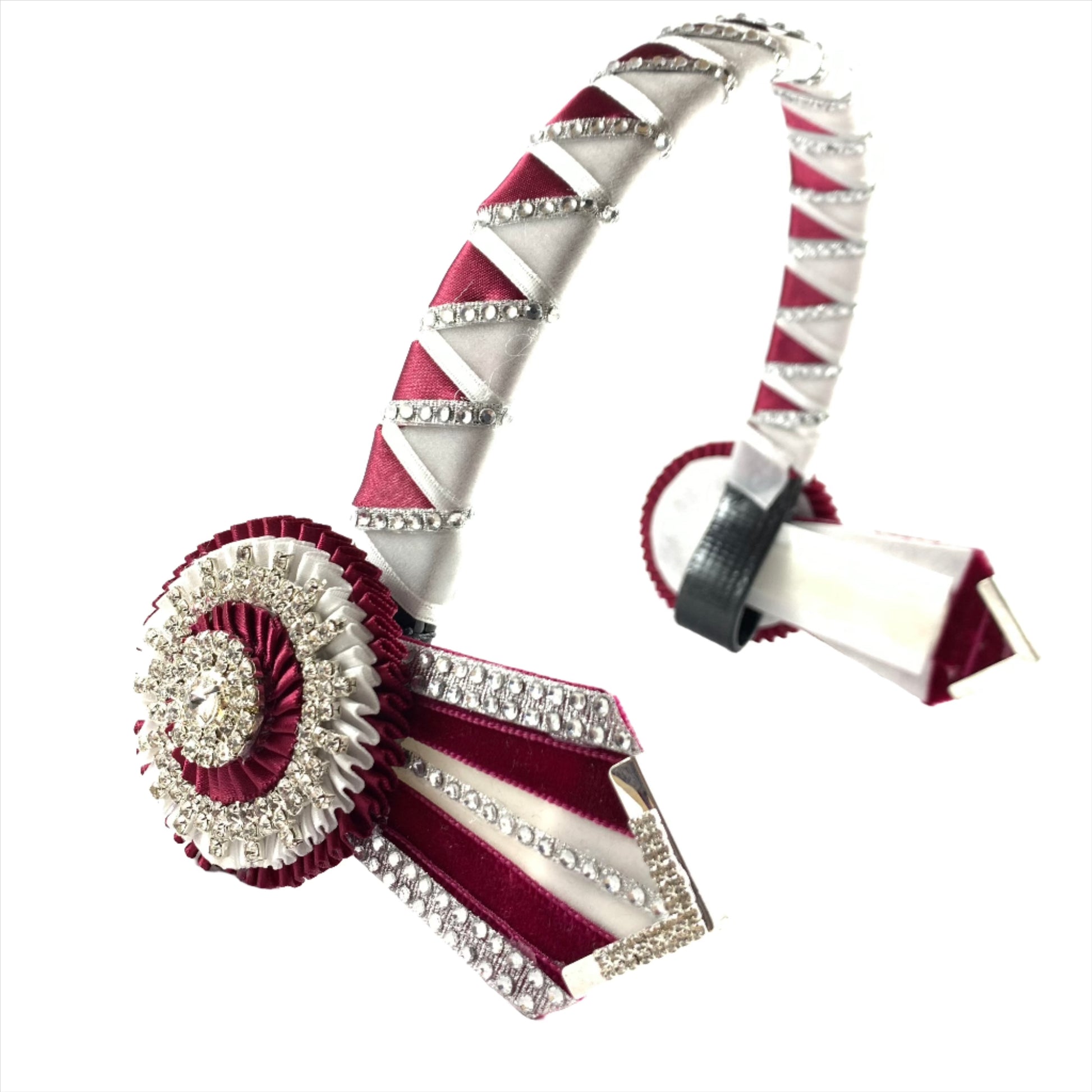 Stylish show browband with fine crystal embellishments for competitions