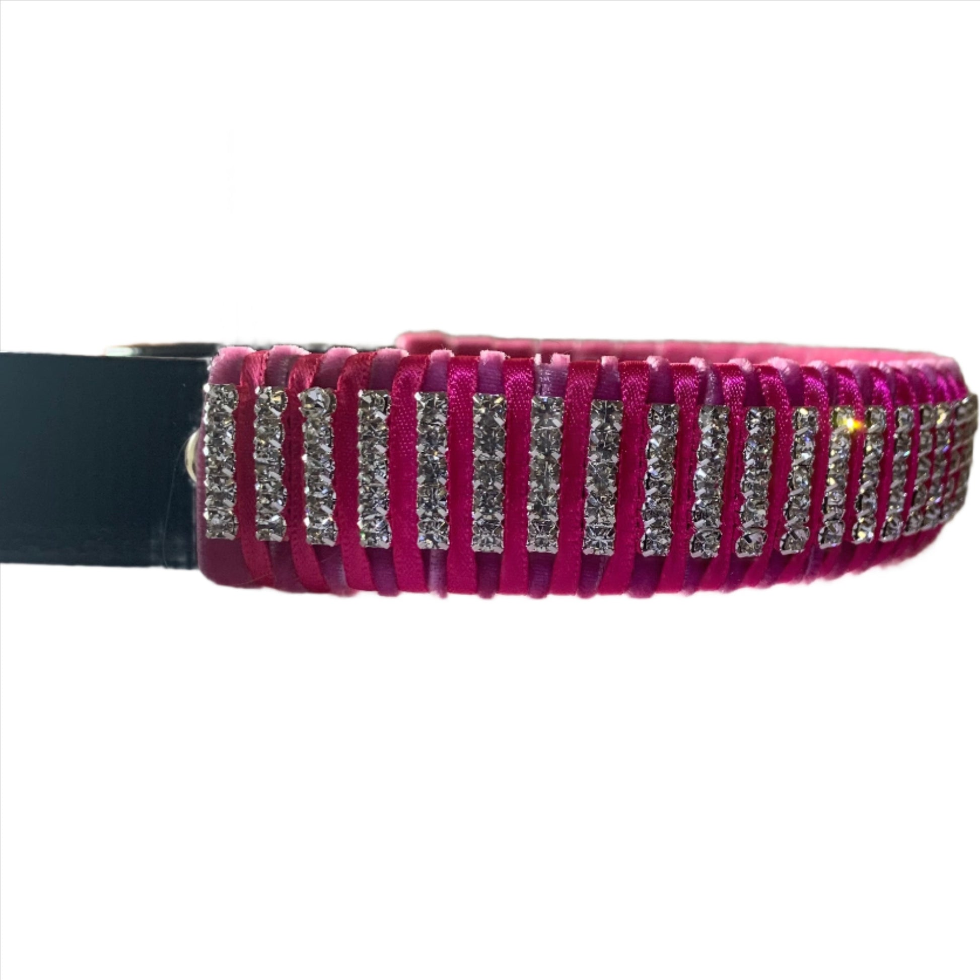 Luxurious Velvet Browband Adorned with Crystals