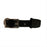 Sleek Black PVC Dog Collar, Adjustable Strap for Perfect Fit