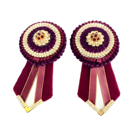 Gold Edged Removable Rosettes