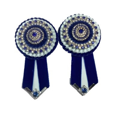 Removable rosettes blue front - L'Equino Essentials