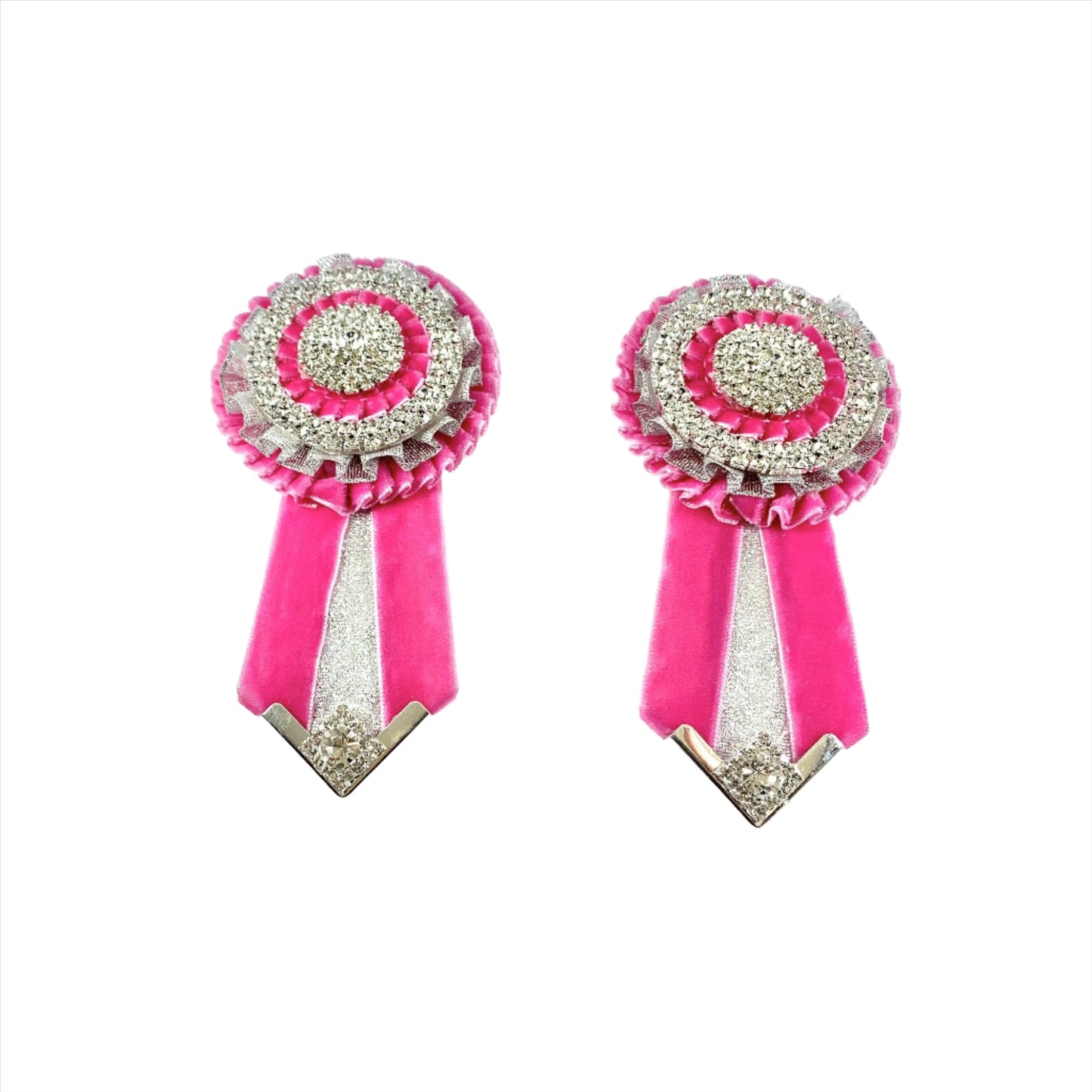 Pink removable rosettes top view - L'Equino Essentials