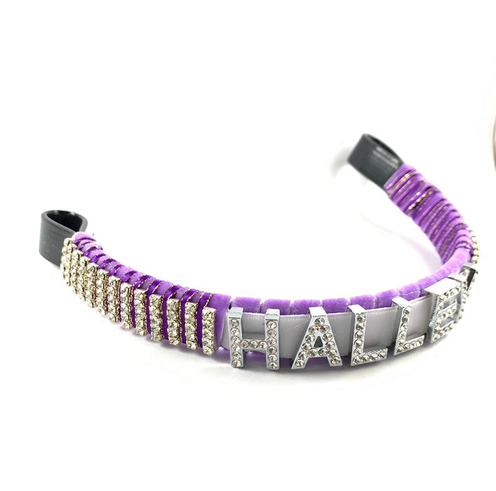 Personalised Browband With Crystals