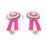 Top View Pink Removable Rosettes - L'Equino Essentials