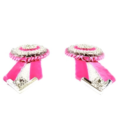 Bottom View Pink Removable Rosettes - L'Equino Essentials